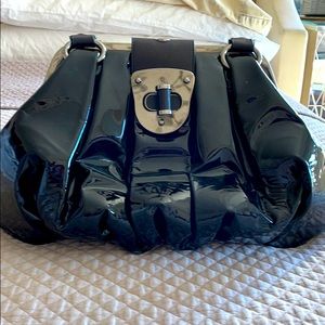 Alexander McQueen patent leather purse